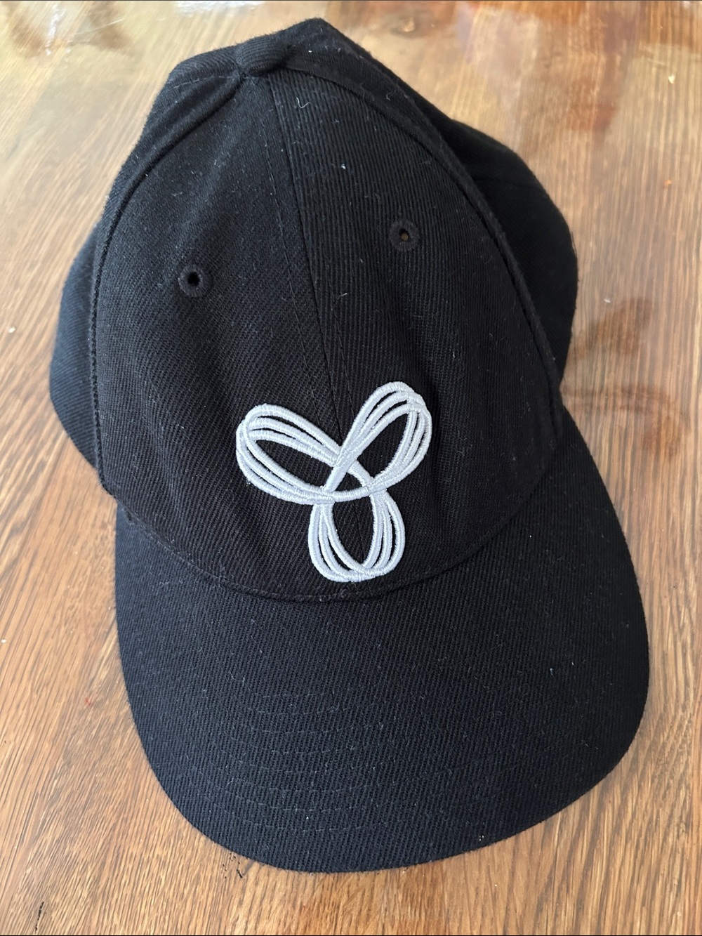 TNA Black Cap with White Loop Embroidered Logo baseball hat